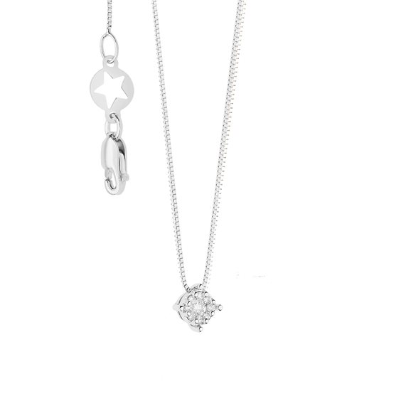 Collar Comete Mujer Rose Di Diamanti in Oro 0.06 Ct GLB1608 - GLB1608